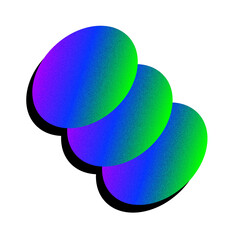 Vibrant Gradient Circle - Abstract Colorful 3D Curve