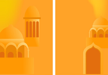 Vector Illustration of Traditional Buildings