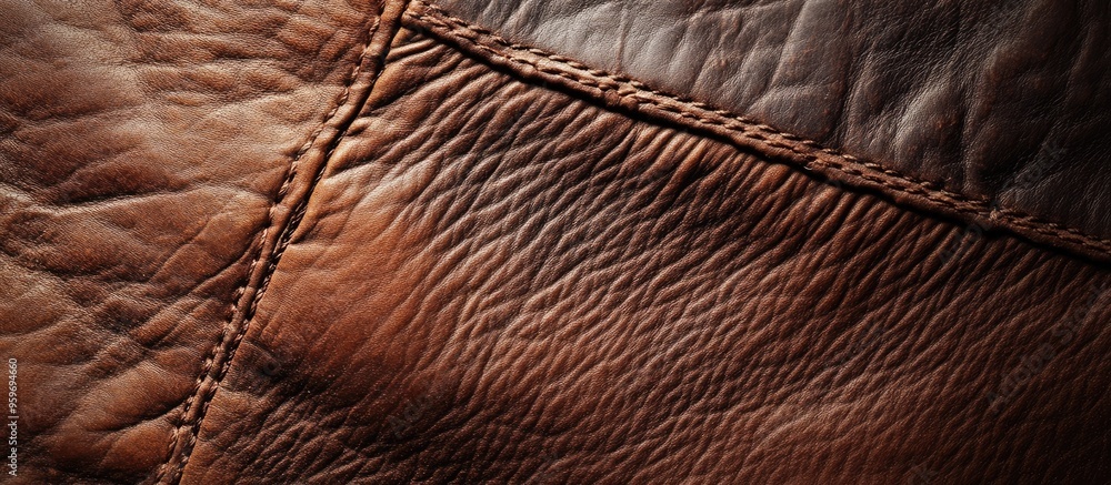 Aufkleber brown leather texture background. with copy space image. place for adding text or design