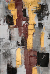 Colorful modern artwork, abstract paint strokes, oil painting on canvas. Acrylic art, artistic texture. Brush daubs and smears grunge background, hand painted pattern