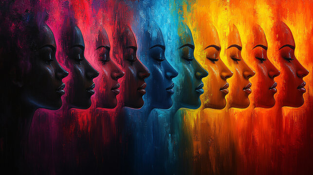 A poster promoting diversity and inclusion in the workplace. It depicts a diverse group of people working together, representing multicultural acceptance and equality.