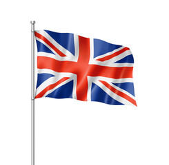 British flag isolated on white © daboost