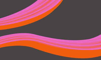 Vector Illustration Abstract Digital Art Yellow, Purple And Pink  - Copy