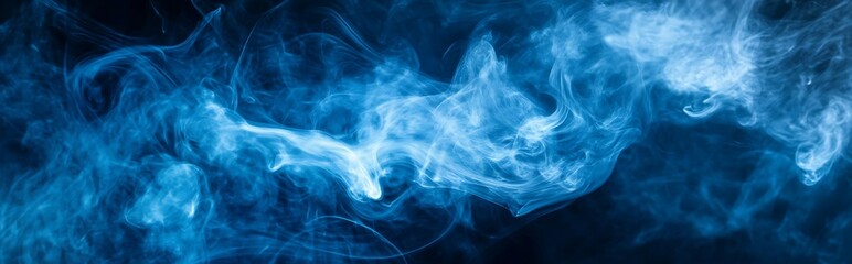 Obraz premium Vivid swirls of blue and purple ink blend beautifully in the water against a brilliant pink backdrop.