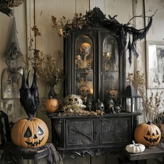 Obraz premium Vintage Halloween home decor style 