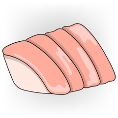 delicious meat food coated in flour and fried