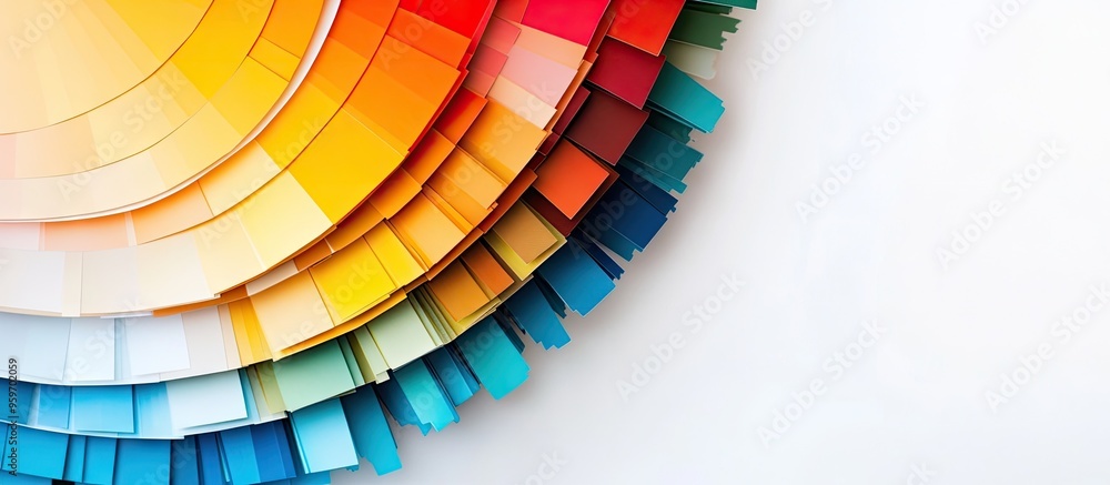 Poster color shade design colorful palette concept. with copy space image. place for adding text or design