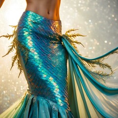 woman in Mermaid skirt