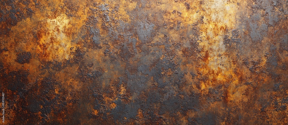 Poster Abstract rusty metal texture rusty metal background for design with copyspace for text image Exposed to damp atmospheric conditions rusty metal Rusty metal texture background