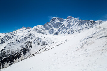 View of the glacier Seven