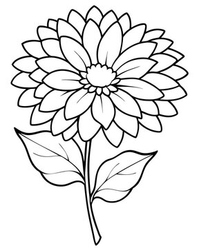 black and white flower drawing clip art preview