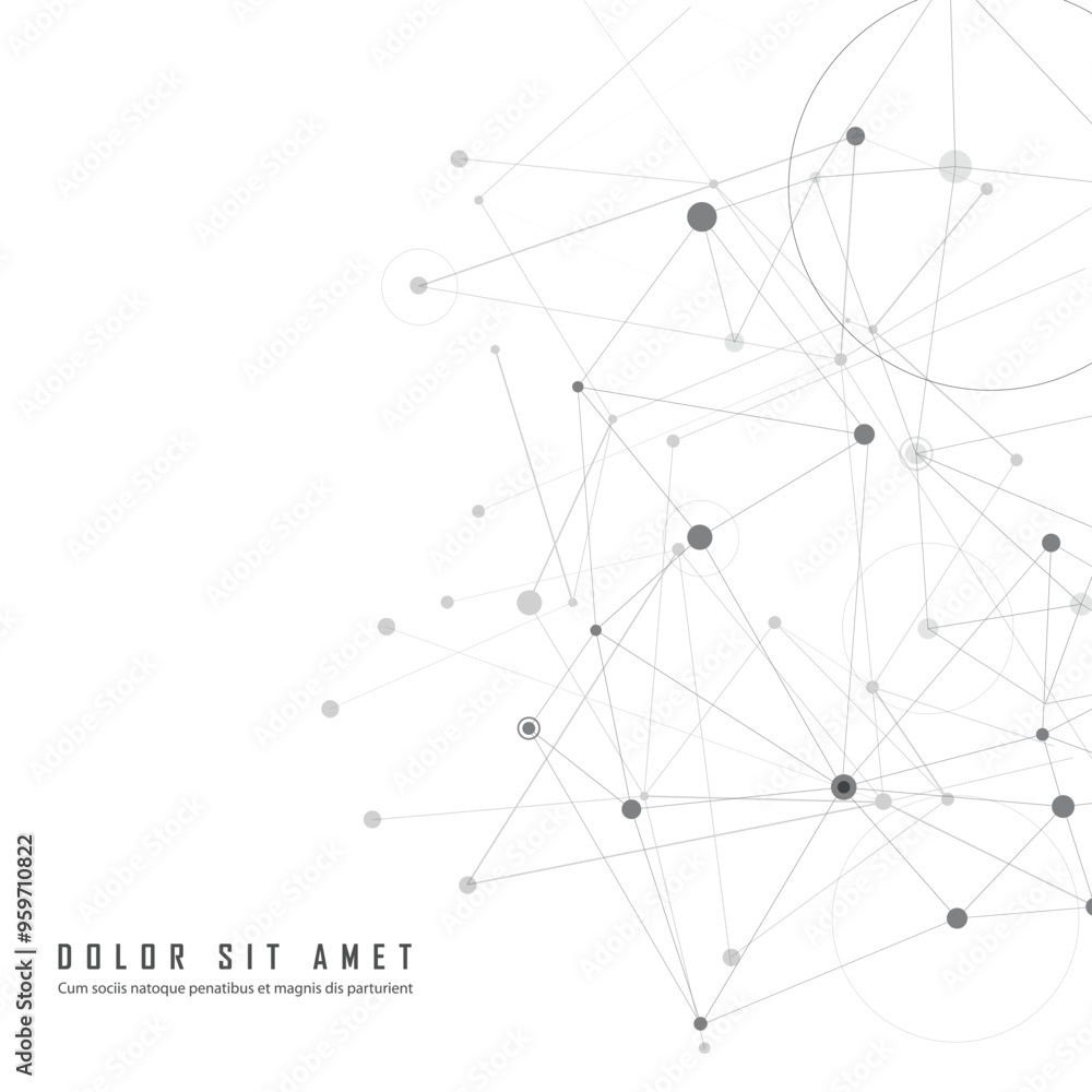 Poster Pattern connect dot line connect for concept. Vector background