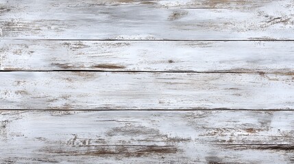 Fototapeta premium A rustic, weathered wooden surface with a whitewashed finish, perfect for backgrounds or texture applications. 