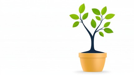 Obraz premium Wealth Sprouting: Financial Growth Illustrated with Money Trees, Flow Charts, and Account Registers