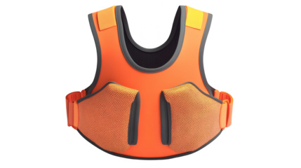 Safety Equipment Orange Life Jacket with Reflective Stripes