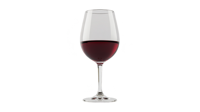 Red Wine in a Tall Glass