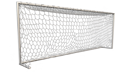 Soccer goal net isolated transparent background