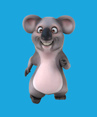 Fun 3D cartoon koala running © Julien Tromeur