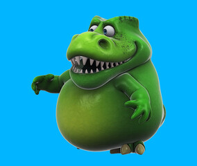 Fun 3D cartoon trex talking © Julien Tromeur