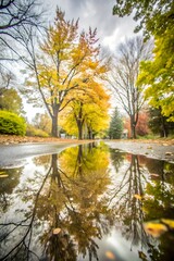 autumn trees in the park