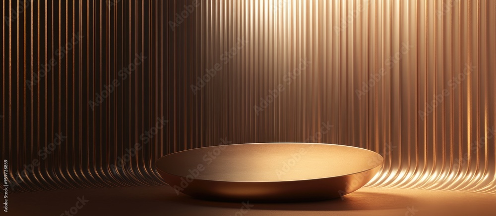Poster Elegant background featuring a 3D podium designed for branding presentations with clear lighting and shadows 3D rendered illustration