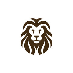Obraz premium Minimalist lion logo