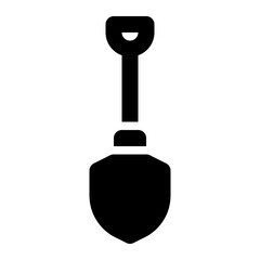 shovel, spade, scoop, tools, carpentry solid or glyph icon