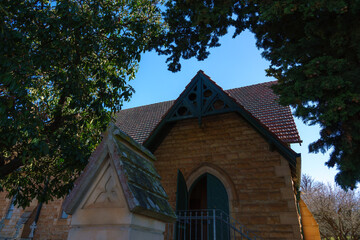 The photo was taken on a tranquil street in the town of Goulburn and features the old buildings in the town center