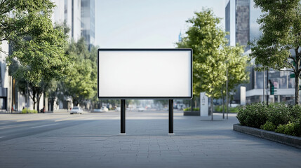 Fototapeta premium blank billboard business advertisement mockup background
