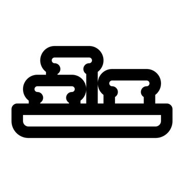 recommend clip art: baking tray, bakery, bread, kitchen, cooking outline icon