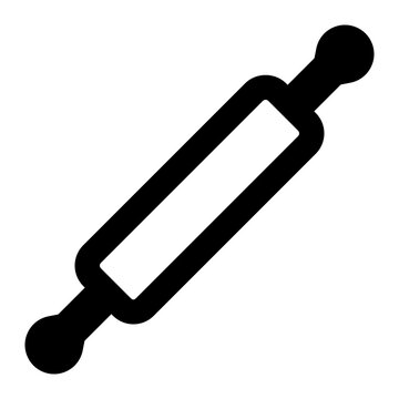 recommend clip art: rolling pin, battledore, kitchen, utensils, cooking outline icon