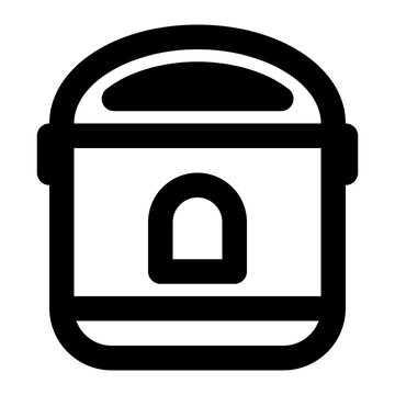 recommend clip art: rice cooker, cooker, cooking, kitchen, utensils outline icon