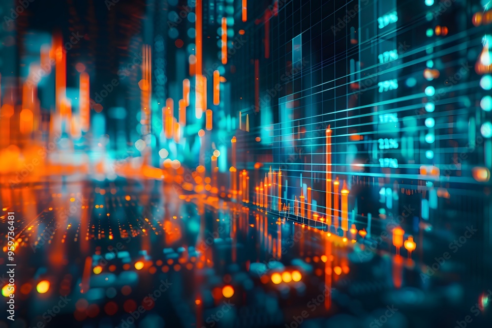 Aufkleber vibrant data visualization: a glimpse into digital analytics