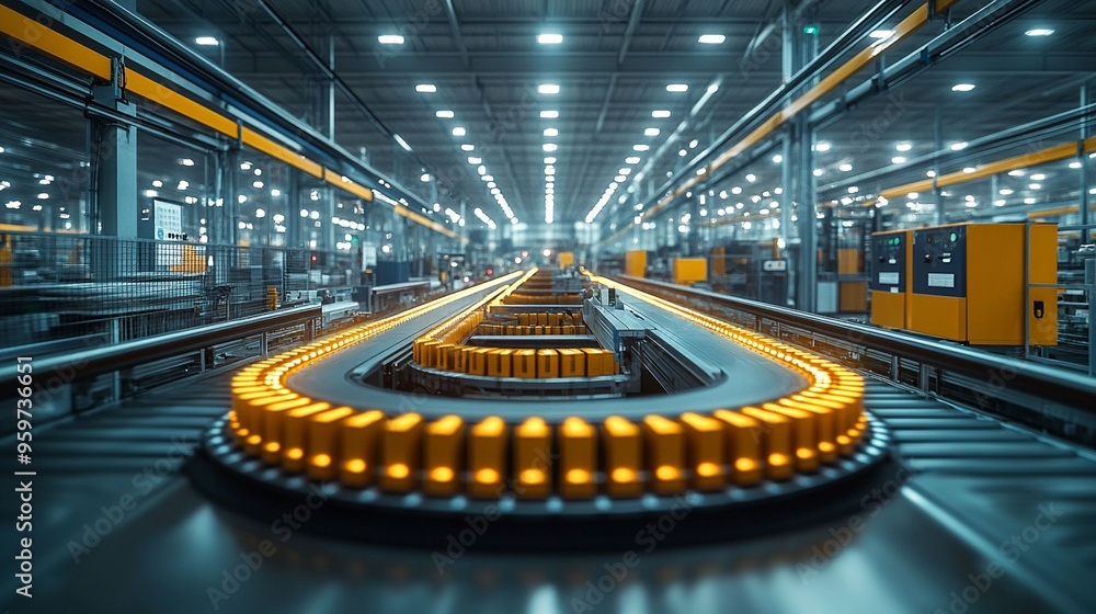 Poster industrial automation: a mesmerizing glimpse into the heart of a modern manufacturing facility, show