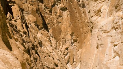 high rocky mountains in the desert in Egypt Dahab South Sinai
