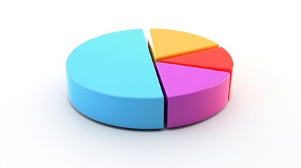 Obraz premium Colorful Pie Chart for Data Visualization