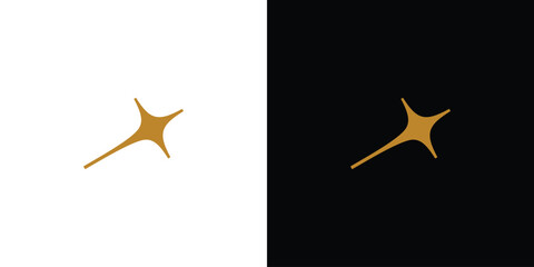 Simple and Unique star icon logo design © Rusly