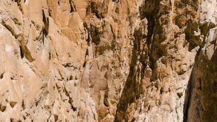 high rocky mountains in the desert in Egypt Dahab South Sinai