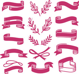 Obraz premium Breast Cancer Awareness Pink Ribbon Vector Clipart Icon For Emblems, Badges And Levels Vector Illustration