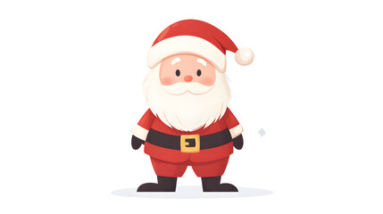 Jolly Santa Claus Cartoon Illustration 