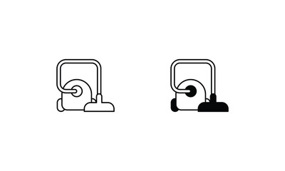 Vacuum Cleaner icons set vector stock illustration