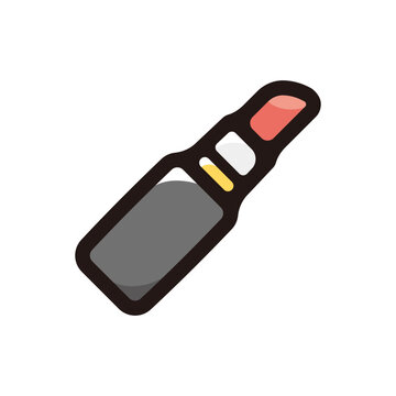 recommend clip art: Lipstick outline icon for graphic design, apps and websites