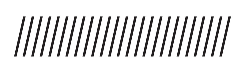 Slash line border, diagonal lines. Divider strip Tilt strip geometric abstract border. Diagonal grid. Geometric dashed tape