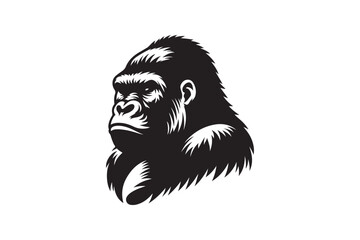 Gorilla  vector art and illustration