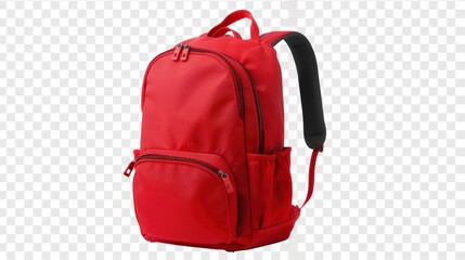 School backpack isolate on transparency background PNG