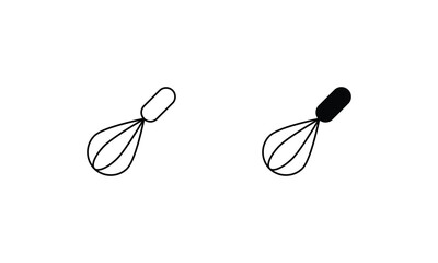 Whisk icons set vector stock illustration