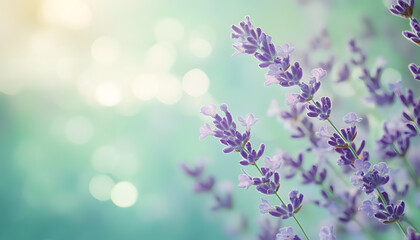 Obraz premium A single pastel color, such as mint green or lavender, providing a soothing and simple backdrop