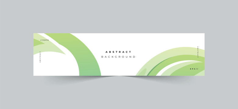 Modern abstract gradient shapes background linkedin banner template