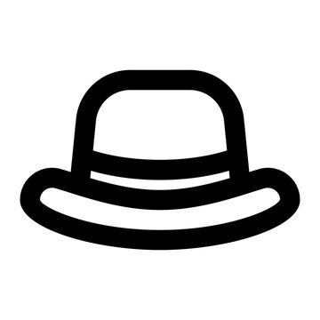 recommend clip art: bowler hat, derby hat, cap, hat, headwear outline icon