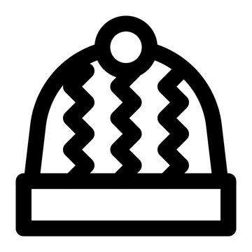 recommend clip art: bobble hat, cap, hat, knit, headwear, cute hat outline icon